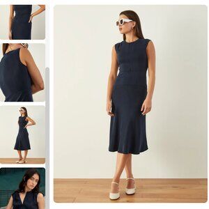 ADAY Save the Date Dress in navy